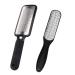 Lurrose 2 Pieces Pedicure Foot File Stainless Steel Foot Scrubber Feet Rasp Hard Skin Remover for Wet and Dry Feet