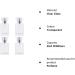 Enenes Glass Refillable Perfume Bottle 4 pcs Portable Square Empty Glass Perfume Atomizer Bottle 30ml/1 oz. Spray Glass Bottle Atomizer Container (30ML Transparent) - Buy Online on GoSupps.com