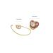 Ergonomic Golden Baby Pacifier Set with Rhinestones - Low Friction Stylish Home Use (Letter E) - International Shipping Available - Buy Online on GoSupps.com