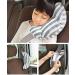 Qchomee Kids Car Travel Pillow - 2PCS Grey Head & Neck Support Cushion for Car Seat Belt, Children Headrest for Safe Travels and Sleep - Buy Online on GoSupps.com