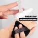 Feicuan 5pcs Triangle Powder Puffs - Soft Makeup Sponge with Velvet & Strap | Reusable & Washable for Loose Powder, Dry/Wet Application | Black - Buy Online on GoSupps.com