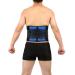 Wgust durable waist support belt lumbar spine lower waist Double adjustable rear belt for pain relief accessories large (color: blue size: xxxxxl/xxxxx-large) xxxxxl/xxxxx-large blue