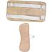 Fenteer Castor Oil Compress - 2 Pieces Adjustable Elastic Band Washable Sleep Aid Khaki Color - Anti-Oil Output - Buy Online on GoSupps.com