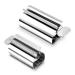 Tube press 2 -er set 2 sizes piashow tuben squeezer for all tube - tubes expresser made of stainless steel toothpaste expressor suitable for toothpaste lotions creams empty large + small silver