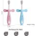 Dilovely Kids Toothbrushes 12+ Months | Baby Brush with Suction Base | Soft Bristles for Sensitive Gums | Toddler Dental Care | Anti-Choking Design | 2 Count (Blue & Pink) - Buy Online on GoSupps.com