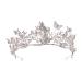Lurrose Baroque Wedding Crown - Crystal Butterfly Flower Tiara for Women and Girls - Buy Online on GoSupps.com