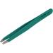 Faude Professional Tweezers for Eyebrow and Fine Hair Plucking Stainless Steel & Silk Touch Green Coating - Buy Online on GoSupps.com