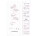 ohora Semi Cured Gel Nail Strips (N White Swirl) - Works with Any Nail Lamps Salon-Quality Long Lasting Easy to Apply & Remove - Includes 2 Prep Pads Nail File & Wooden Stick