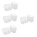 Solustre pack with 16 pieces of contact lens container Cleaning tools Storage set Storage container for contact lenses clear stand make -up mirror travel p.s bulk goods