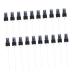 HAPINARY 20pcs Sparyer Accessories Perfume Dish Dispenser Head Mist Sprayer Replacement Hand Soap Dispenser Foam Sprayer Mason Jar Accessory Portable Essential Oil Bottle Travel 15x2.6cm Black