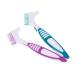 Healeeved 2 piece of prosthesis cleaning brush Press cleaning Tools Proxy cleaning brush travel toothbrush prosthesis brush toothbrushes for braces toothbrush