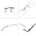 TERAISE Upgrade Lightweight Frameless Reading Glasses for Men and Women - Clear Lens Readers w/Pen Clip Tube Case (2.0X) - International Shipping Available - Buy Online on GoSupps.com