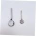 FRCOLOR Eye Cream Stick Beauty Scooper Skincare Tools Beauty Product Scoop Small Makeup Spoon Spoon Tools for Skincare Spoon for Skincare 7c Zinc Alloy Small Spoon Cosmetic 7.00X2.10X1.00CM Silver - Buy Online on GoSupps.com