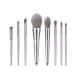 Tools Cosmetic 8PCS Eyebrow Eyeshadow Makeup Sets Foundation Brush Wooden Brush Brush Angled Makeup Brush Silver One Size Silver