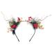 Wedity LED Glowing Tiara Reindeer Antlers Hair Accessories Christmas Party Feather Hair Hoop Headwear Hair Accessories for Women Girls (A) - Buy Online on GoSupps.com