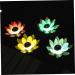 Artificial Outdoor Plants Garden Fountain Water Lily Light Flower Decorations Decoration Lights Outdoor Pool Decoration Light Outdoor Flower Lights Solar Powered LED Night Light (As Shown) - Buy Online on GoSupps.com