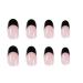 Vemalo BLACK French Press on Nails Medium - 24 pcs (Style 1) - Buy Online on GoSupps.com