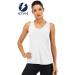 ICTIVE Sleeveless Yoga Tank Top for Women - Mesh Racerback Muscle Tank, White, Size Medium - Buy Online on GoSupps.com