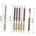 DRESSOOS 6 Pcs Long Lasting Eyebrow Pencils Eyebrow Makeup Pencil with Brow Brush Lead Pencils Brown Wooden - Buy Online on GoSupps.com