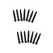 Healeved 200 Pcs Eye Shadow Applicator Black Eyeshadow Makeup Eyeshadow Brush Eyeshadow Brush Kit