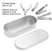 Buy Portable Nail Art Sterilizer Box - Aluminum Alloy Disinfection Container (13x5cm) for Manicure & Makeup Tools - Buy Online on GoSupps.com