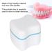 Denture Case - False Teeth Storage Box with Strainer & Cup for Travel - Easy to Open & Clean (Blue) - Buy Online on GoSupps.com