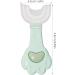 All Rounded U Shape Toothbrush Food Grade Toddler Toothbrush | Hangable Detachable Toothbrush Oral Cleaning Tools for Children 2-6 Years Cartey Green 1 count (Pack of 1) - Buy Online on GoSupps.com