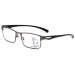 Progressive Multifocus Reading Glasses for Men Blue Light Blocking Computer Readers Anti Eyestrain Glasses(Couleur:Gray Grandeur:2.5x)