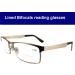 Circleperson Men Photochromic Light-sensible Reading Glasses | Sun Readers with Spring Hinges | UV Protection | Gold Frame | Lined Bifocals Top Plano 0 | 1.5x Magnification - Buy Online on GoSupps.com
