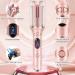 Automatic Curling Iron - Auto Curling Wand with 1" Ceramic Barrel | Dual Voltage 4 Temp & Timer - Hot Tools Pink - Buy Online on GoSupps.com
