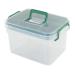 Teyyvn 1 Pack Plastic First Aid Box  Family Medicine Box  Clear Storage Box Container