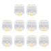 Sirxlevcy 10pcs Plastic Denture Tooth Box with Film High Quality Denture Storage Box Dental Implant Membrane Tooth Box