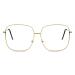 Kaeoisfu oversized square reading glasses women and men large blue light filters glasses reading glasses fashion large glasses metal computer lesbrill gold 1.0 diopters