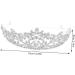 1pc Large Bridal Tiara Fashion Crystal Headwear Crown Hair Band Wedding Headband Crystal Headdress Crown Headband Bride Hair Bridal Headdress Bride Crown Crystal Crowns 16x16x8cm Silver - Buy Online on GoSupps.com