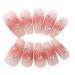 Shiny Ballerina Long Pink False Nails - 13PC Custom Art Design | Acrylic Nail Tips for Women & Girls - Buy Online on GoSupps.com