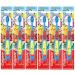 Colgate Pok mon Toothbrush with Suction Cup for Chiildren 5+ Years Old Extra Soft (Colors & Characters Vary) - Pack of 6