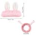 Pink Spa Makeup Headband 4-Pack for Women - Cute Animal Ear Face Wash Hairband - Elastic Coral Fleece Hair Bands - Cosmetic Shower Yoga Head Wraps (Pink) - Buy Online on GoSupps.com