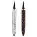 Healeved 2pcs Diamond Eyeliner Liquid Liner Pen Self- Adhesive Eyeliners Green Tint Conditioner Silver Black