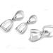 20pcs Adabele 925 Sterling Silver Pendant Pinch Bail 13mm Clip Connector for Jewelry Making - SS73-3 - Buy Online on GoSupps.com