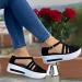 Swezida Women's Black Walking Shoes - Orthopedic Arch Support & Diabetes Relief | Size US-8 - Buy Online on GoSupps.com