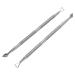Double Head Nail Care Cuticle Pusher Set Stainless Steel Cuticle Remover Manicure Pedicure Tool for Gel Nail Polish Cuticle Scraping