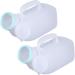 2Pcs Urinal for Men 1200ML Portable Urinal Spill Proof Pee Bottles with Lid & Handle Thick Plastic Male Urinal Large Opening Mens Urinals with Wraped Edge for Travel Hospital White Portable - Buy Online on GoSupps.com