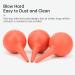 3Pcs Ear Washing Ball 30ml Rubber Syringe Earwax Remover - Red for Kids & Adults - Buy Online on GoSupps.com