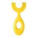 Shxupjn silicone bristle toothbrush for children U-shaped children's toothbrush-360-degree toothbrush for children |Soft hand toothbrush made of food -safe silicone suitable for children from 6 to 12 years