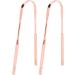Stainless Steel U Shape Tongue Scraper - Rose Gold 2 Pack | Premium Oral Care Hygiene - Buy Online on GoSupps.com