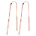 Stainless Steel Tongue Cleaner 2pcs Set - Reusable Tongue Scraper for Adult & Kids - Oral Care Tool for Bad Breath Treatment - Rose Gold - Buy Online on GoSupps.com