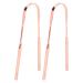 Tongue Cleaner Tongue Cleaning Tool 2 Pieces Durable for Adults for Oral Care for Oral Hygiene (Rose Gold)