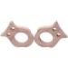 Wendysun 3pcs Cartoon Wood Teether Set - Natural Owl Shape Baby Teething Toy - Buy Online on GoSupps.com