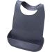 Washable Silicone Bibs for Adults - Waterproof Reusable Apron & Crumb Catchers - Gray Small - Ideal for Seniors - Buy Online on GoSupps.com