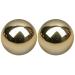 Tovinanna Baoding balls Mass metal ball 1 5 inch diameter precision balls made of solid metal for pendulum demonstrations brass bearing balls multifunction balls for hand exercises